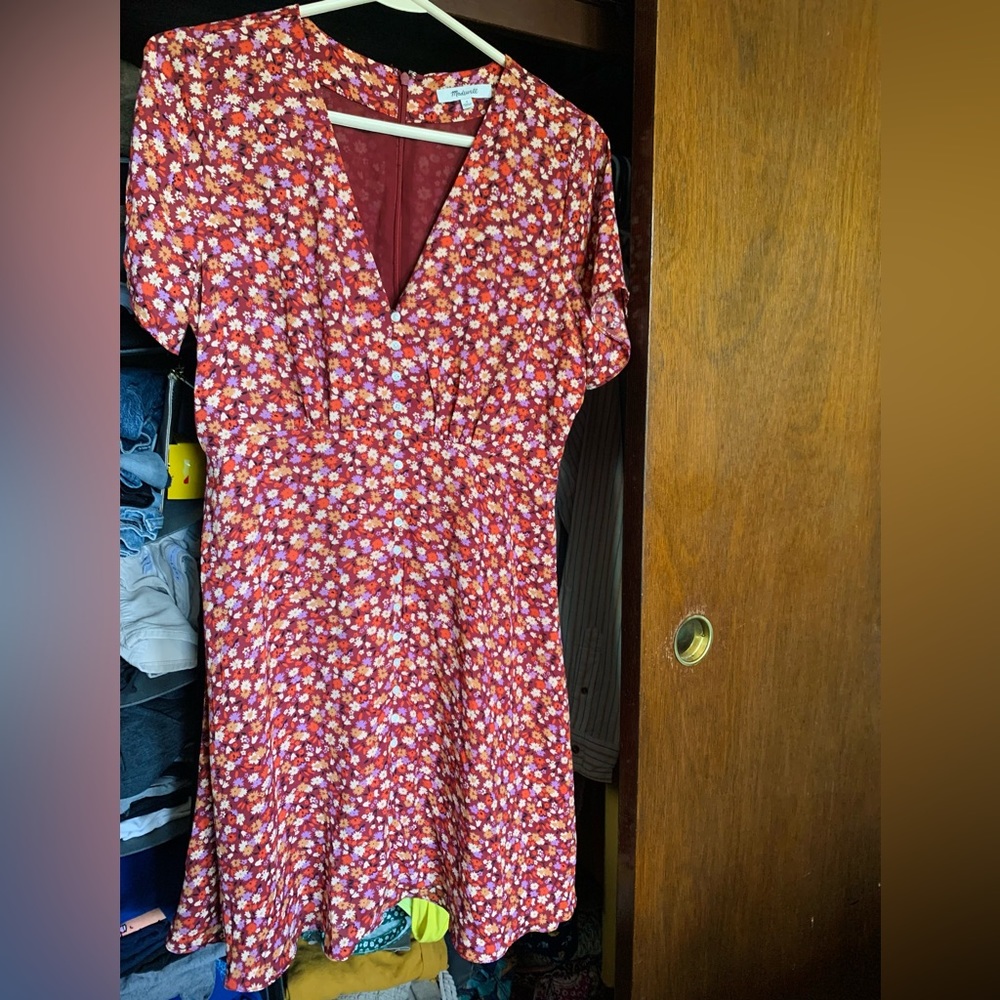 Madewell Button-down Floral Dress